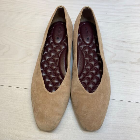 Birdies The Crane Ballet Flats Fawn Suede Womens Size 9 Slip On Comfort - Picture 6 of 10